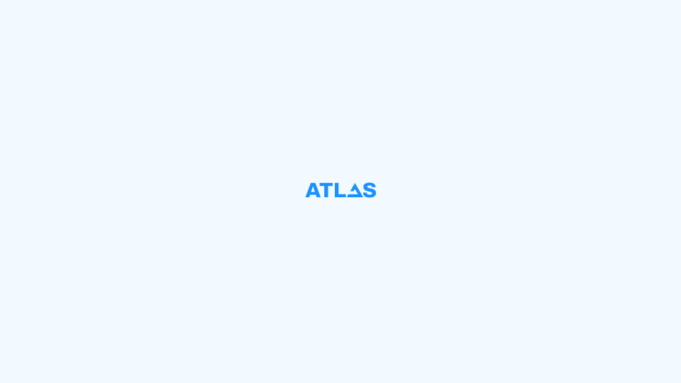 AtlasOS Clouds Wordmark Wallpaper