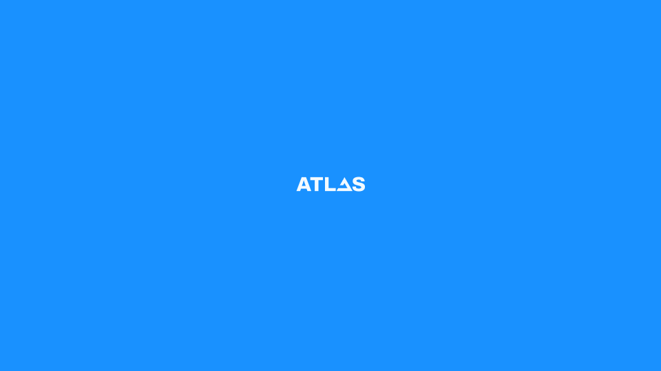 AtlasOS Ice Wordmark Wallpaper